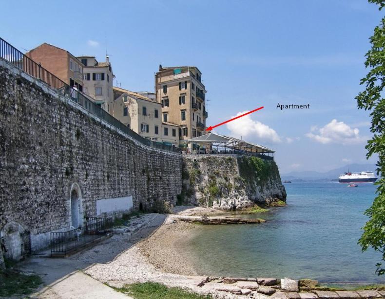 Angiolina Sea View Apartment Korfu Dış mekan fotoğraf