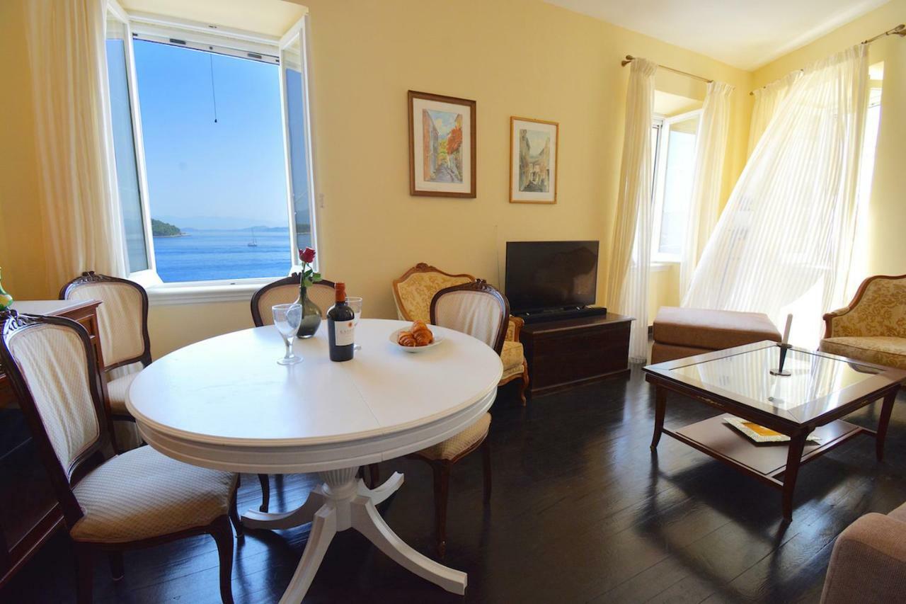 Angiolina Sea View Apartment Korfu Dış mekan fotoğraf